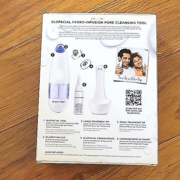 NWT Beauty Bio Glo Facial Hydro Infusion Pore Cleansing Tool NEW UNOPENED NIB XS - Picture 5 of 7